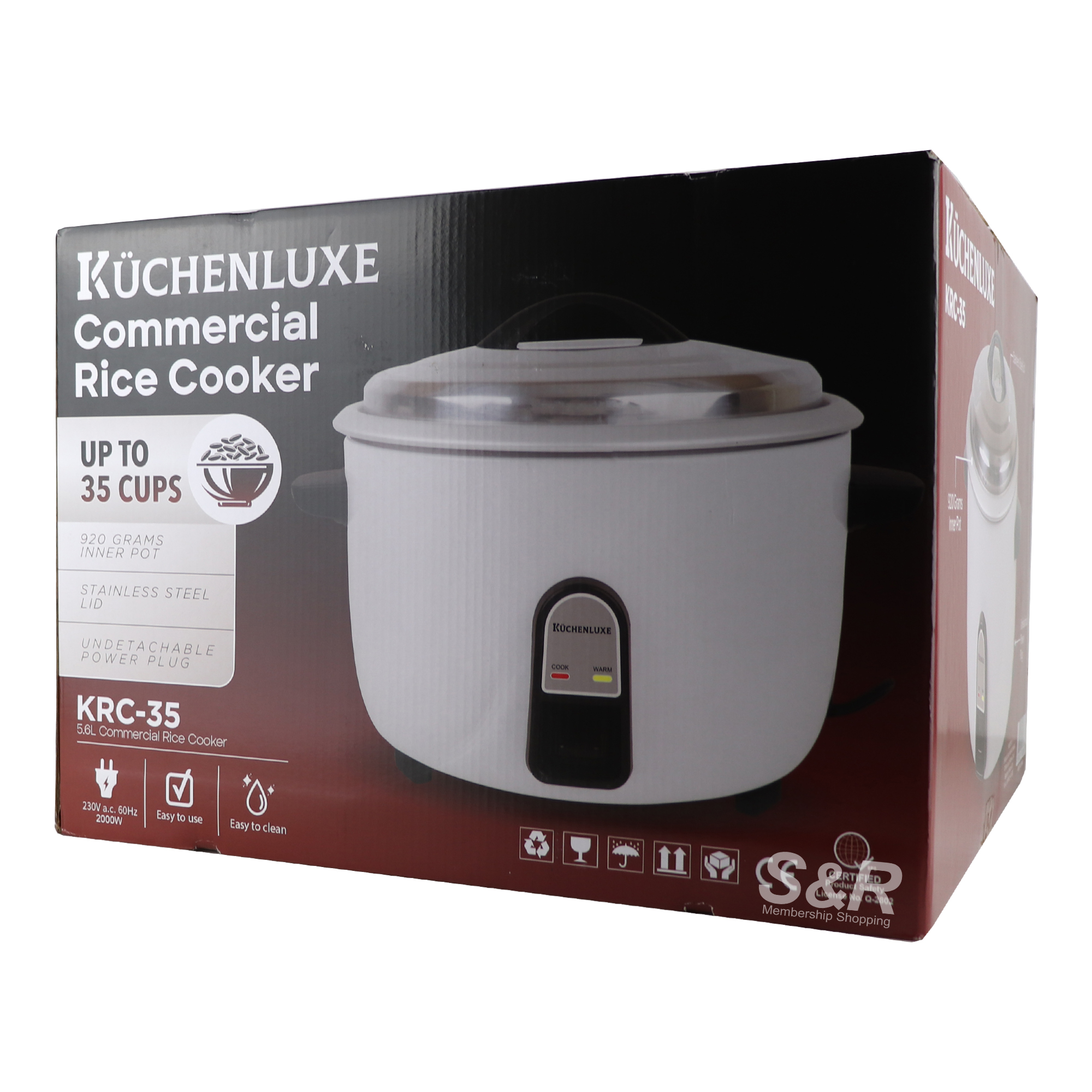 Kuchenluxe Commercial Rice Cooker